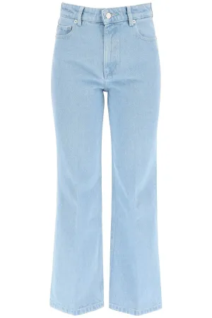 Nanushka Zoey Kick Flare Logo Patch Jeans