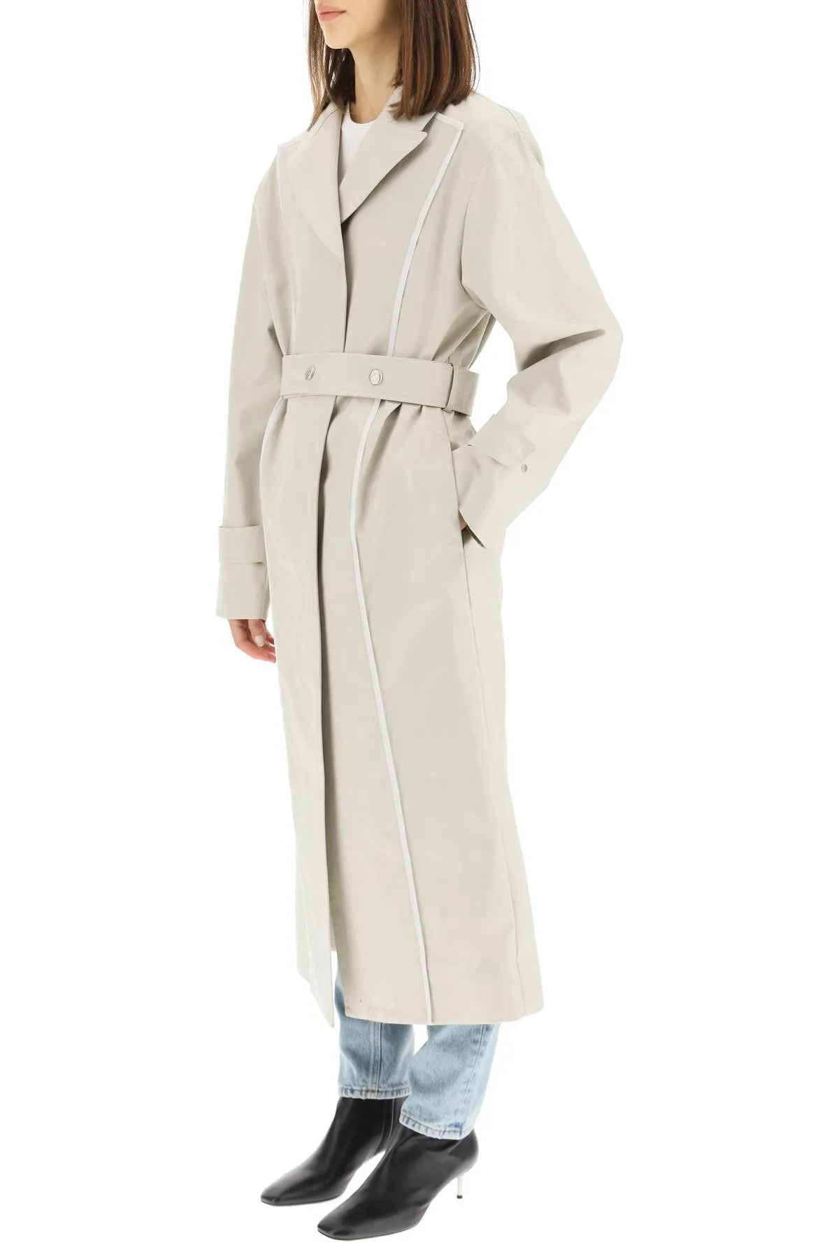 Off-White Belted Trench Coat