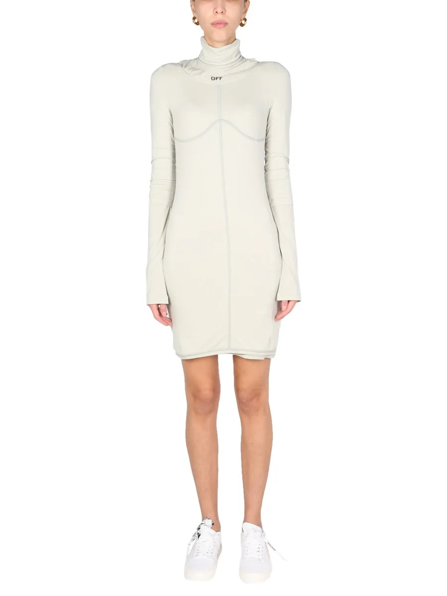 Off-White Jersey Bodycon Dress