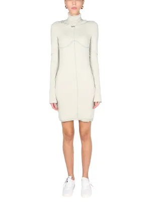 Off-White Jersey Bodycon Dress
