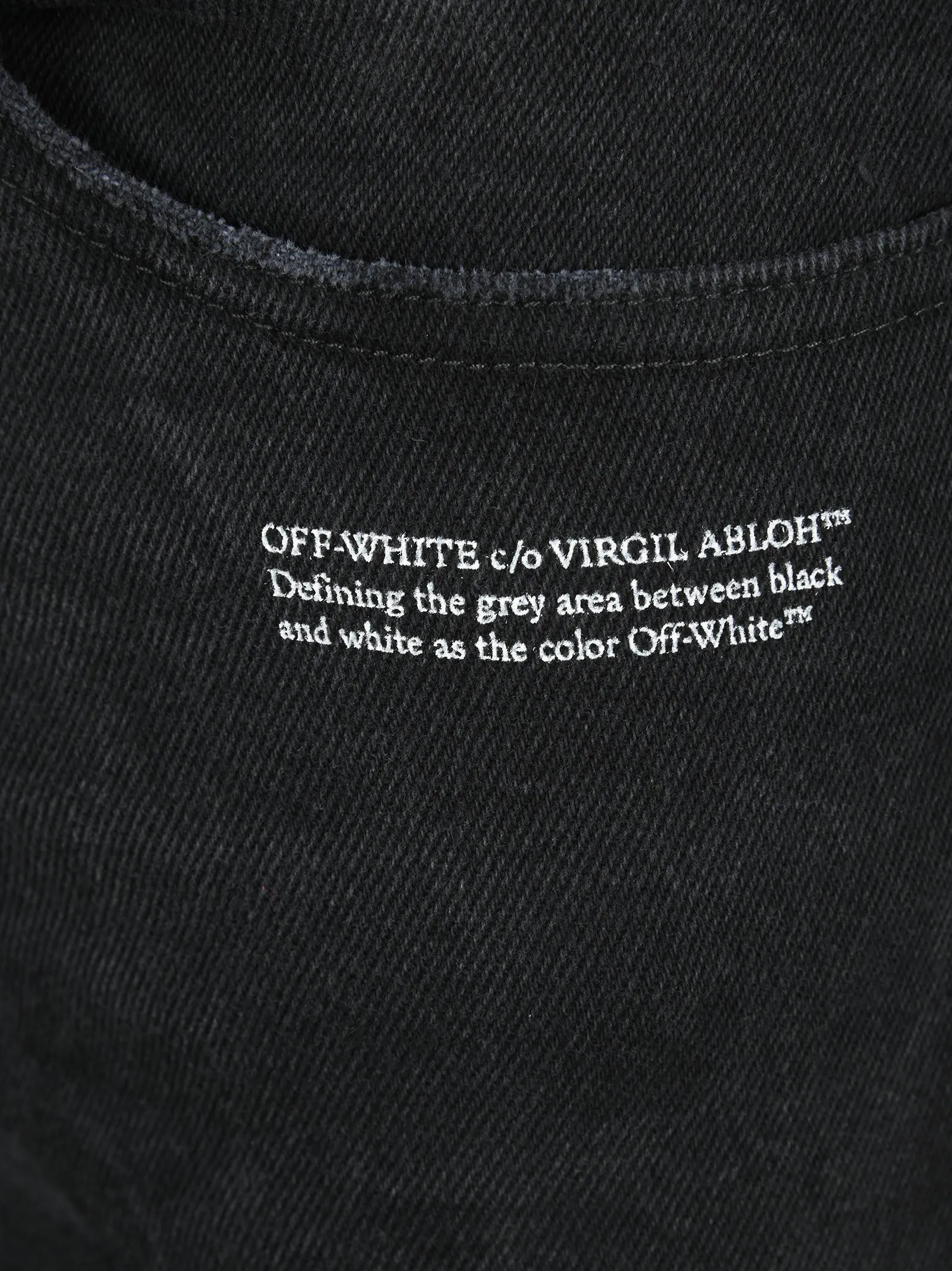 Off-White Quote Print Skinny-Fit Jeans