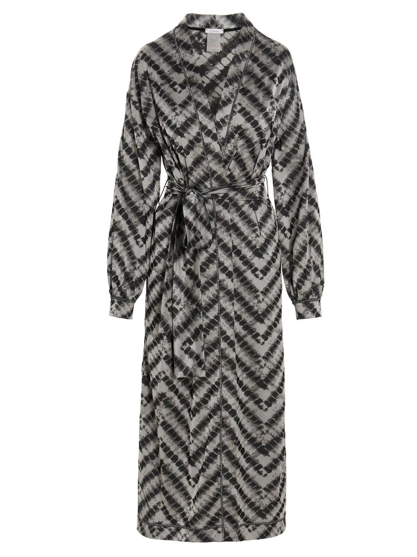 Osree Chevron Knit Tied Waist Coat