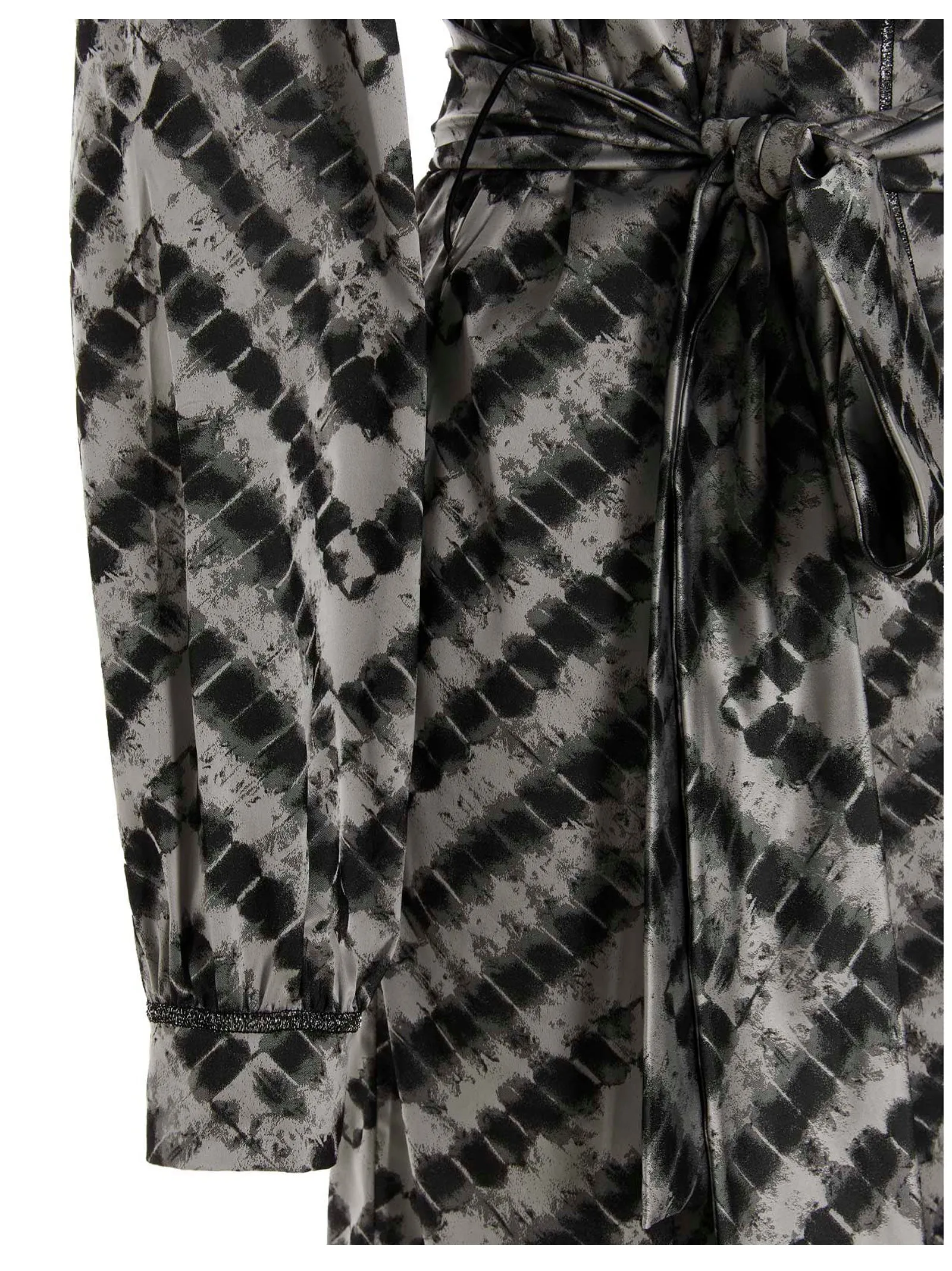 Osree Chevron Knit Tied Waist Coat
