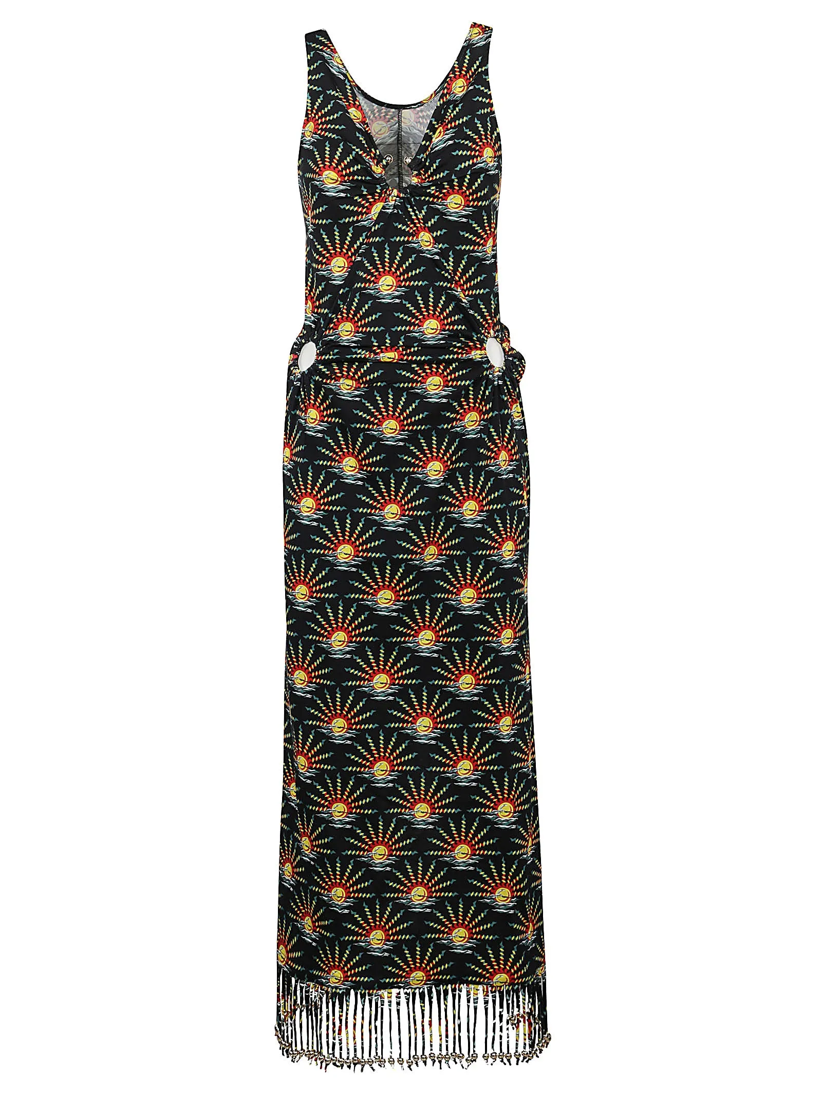 Paco Rabanne Fringed Sleeveless Dress