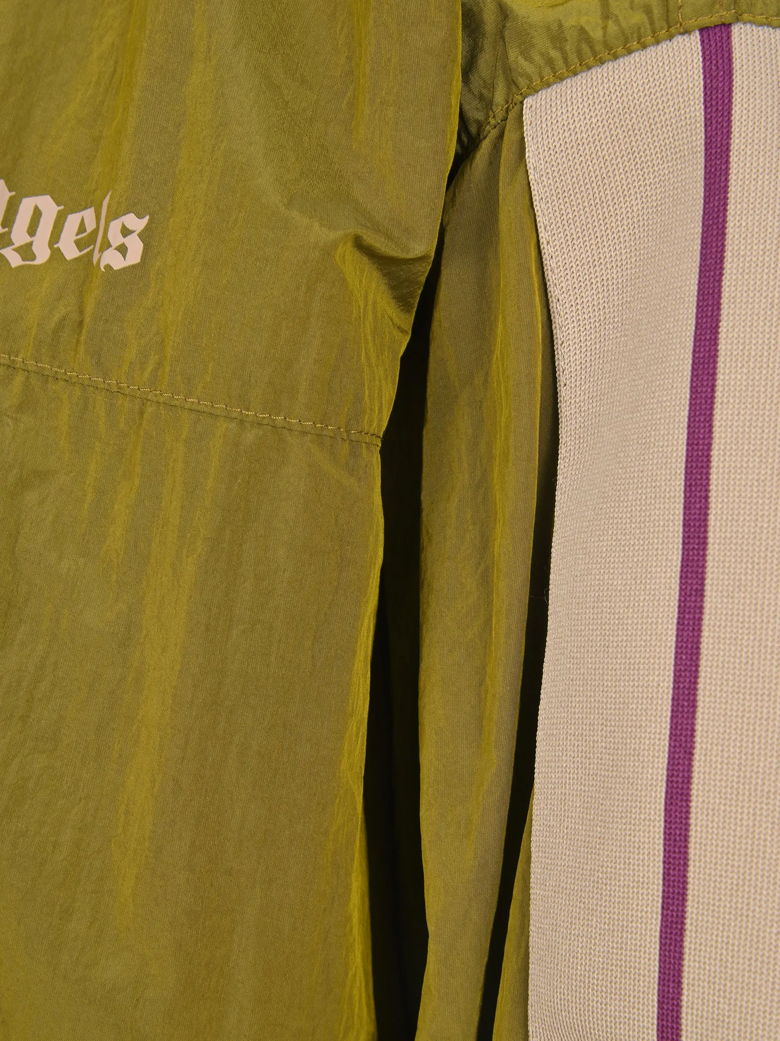 Palm Angels Logo Print Hooded Coat