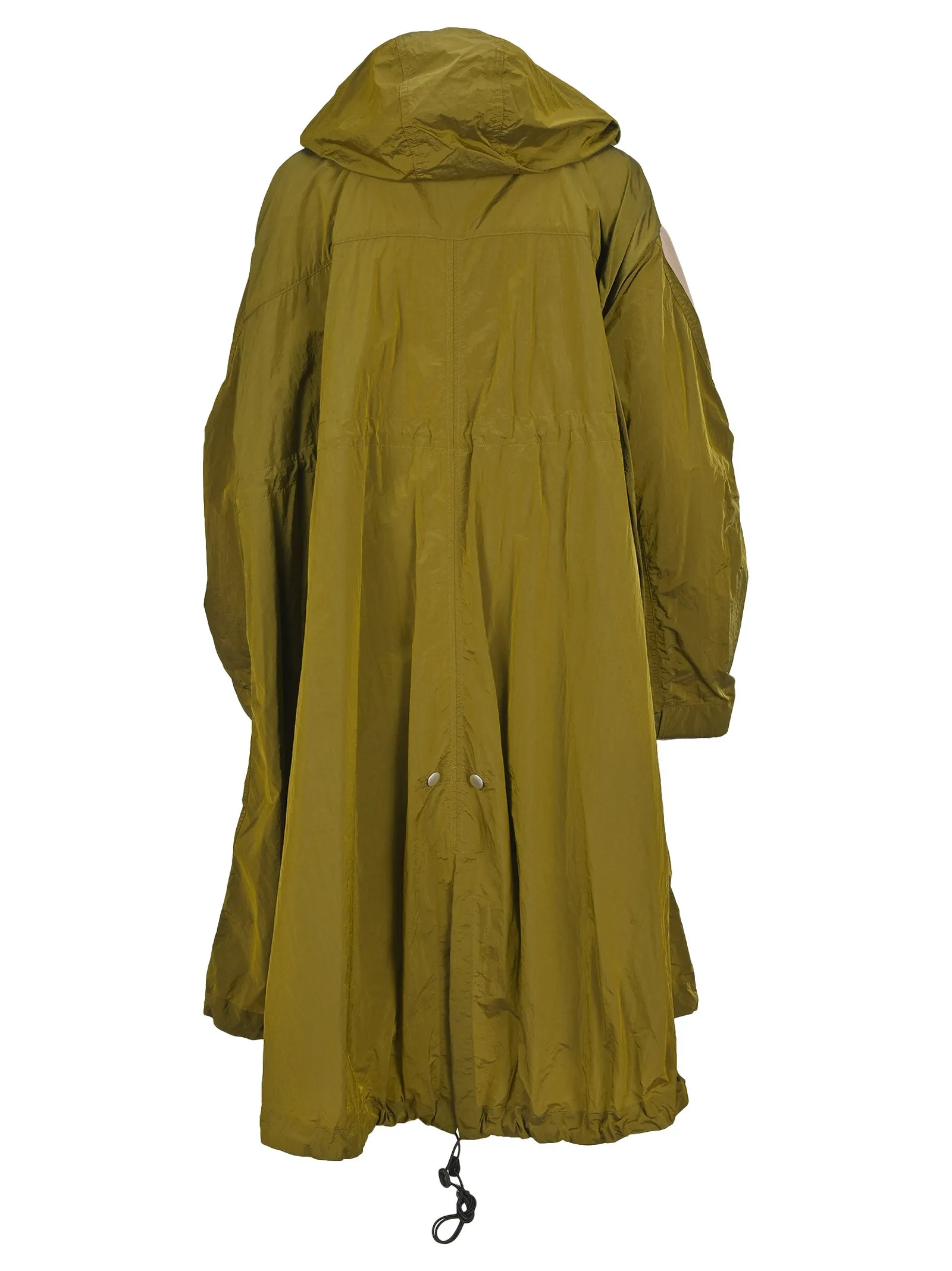 Palm Angels Logo Print Hooded Coat