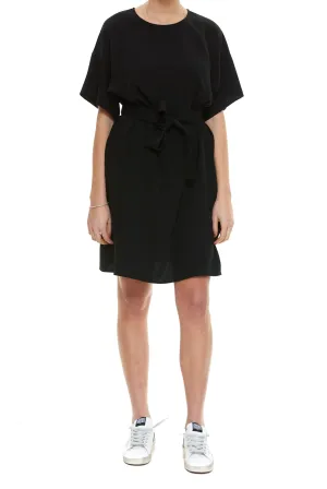 P.A.R.O.S.H. Belted Waisted Crewneck Dress