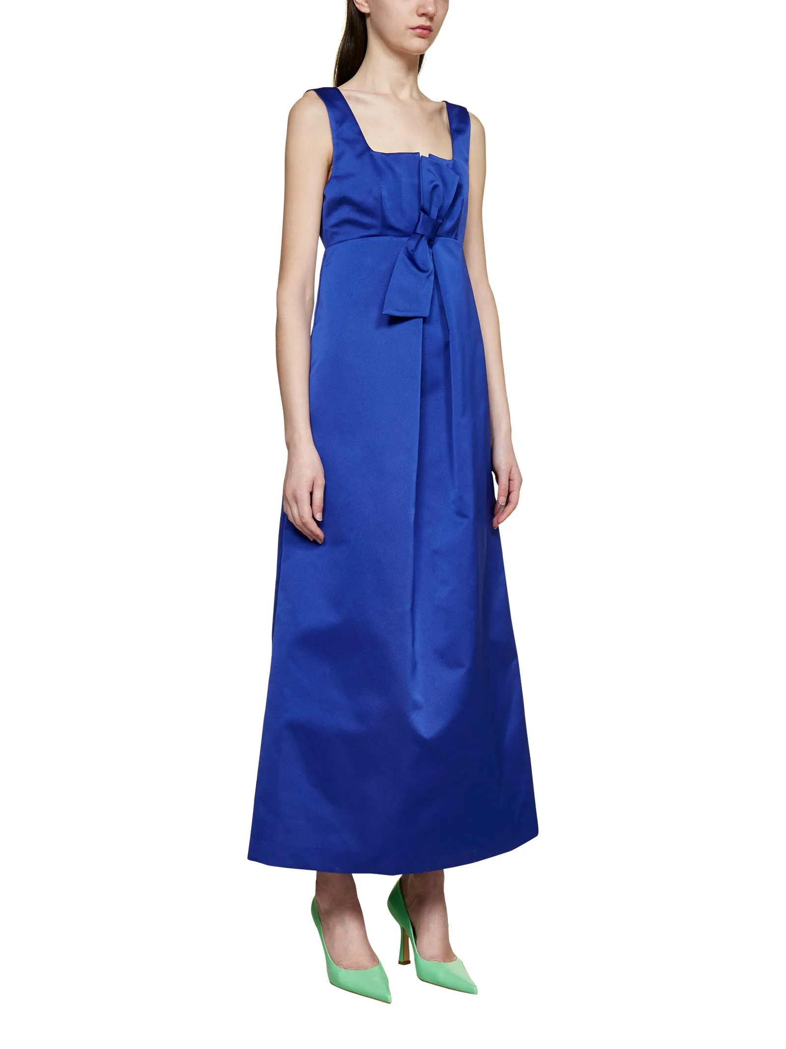 P.A.R.O.S.H. Bow Detailed Maxi Dress