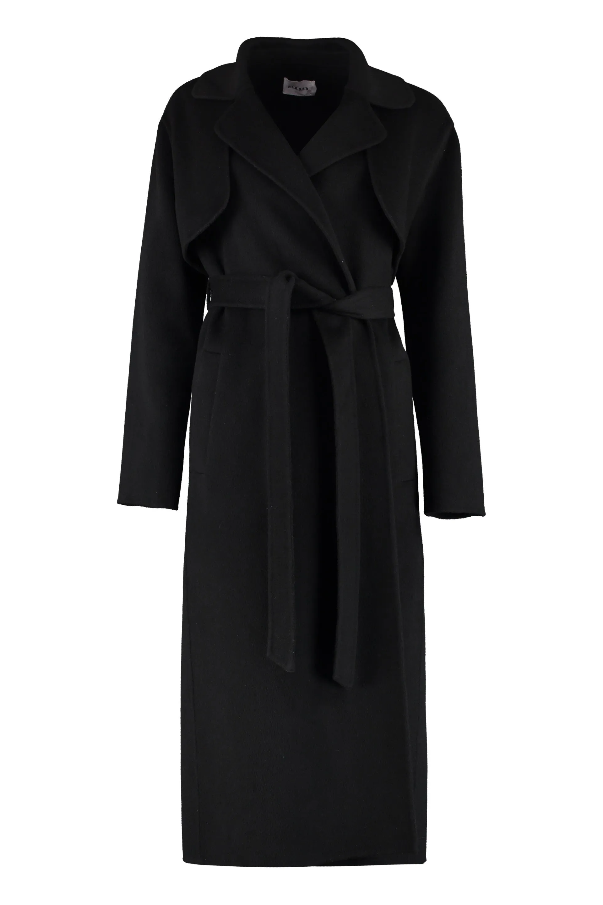 P.A.R.O.S.H. Long-Sleeved Belted Coat