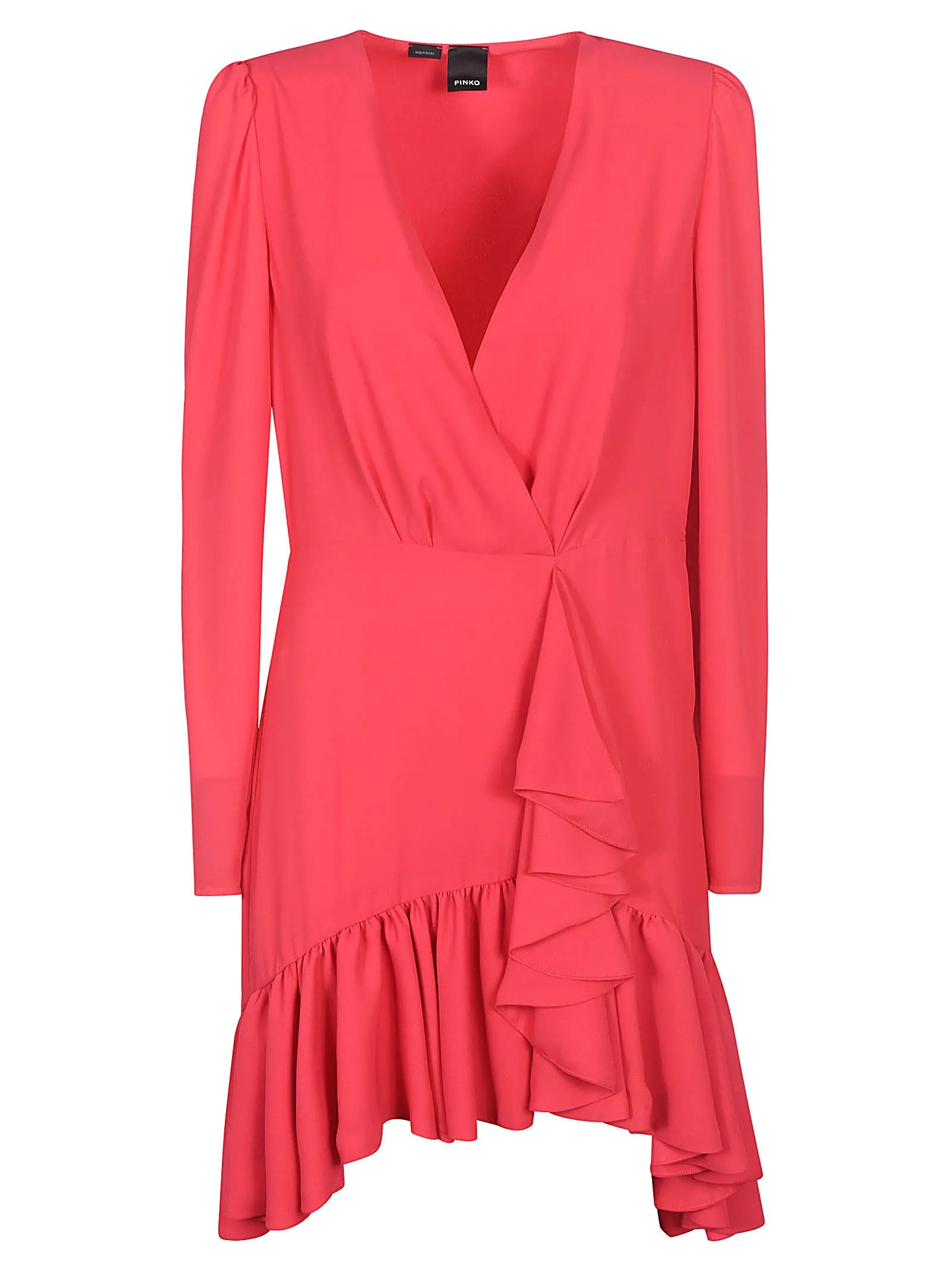 Pinko Asymmetric Ruffled Mini Dress