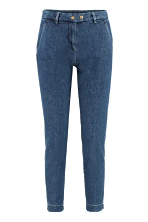Pinko Cropped Tapered-Leg Jeans