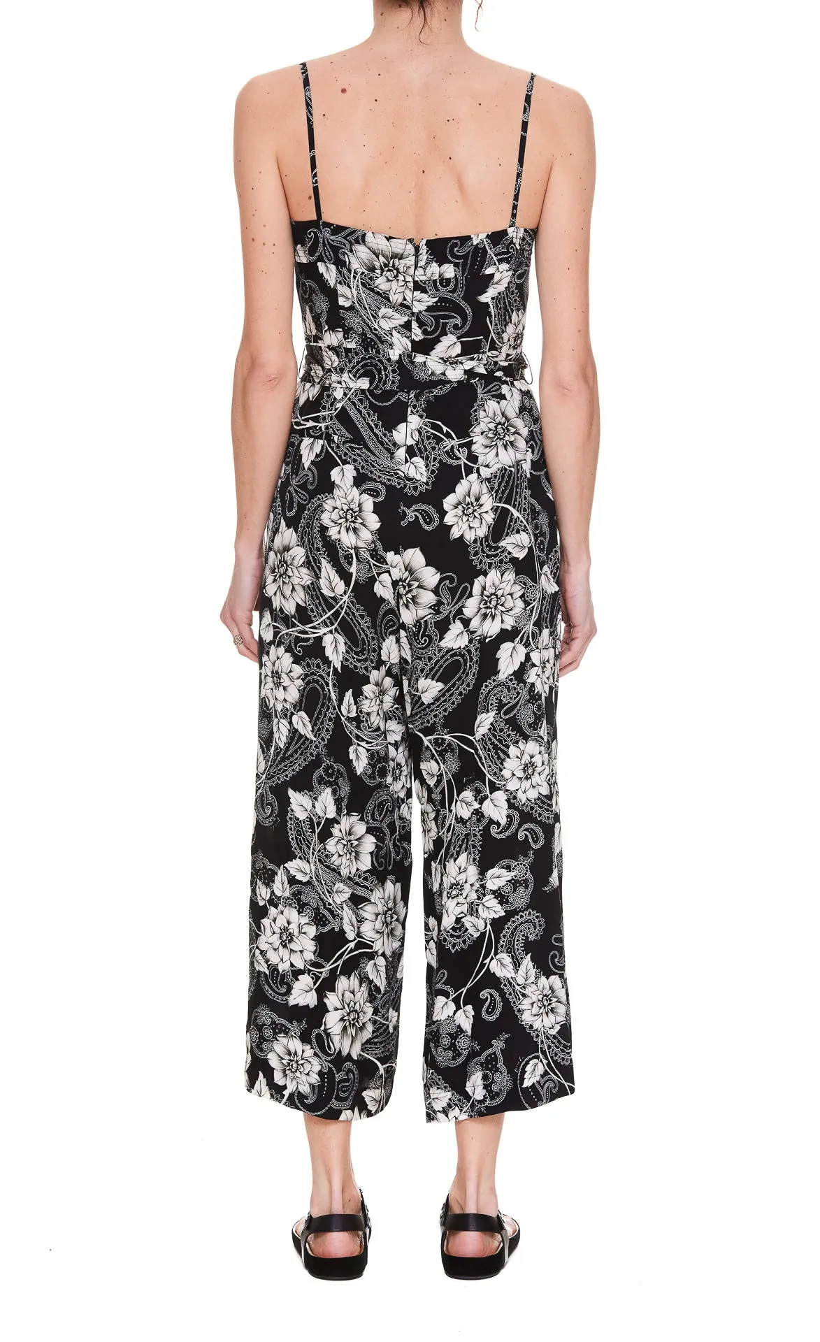 Pinko Floral Printed Sleeveless Jumpsuit
