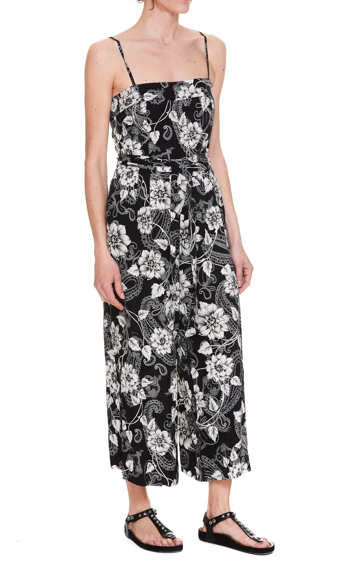 Pinko Floral Printed Sleeveless Jumpsuit
