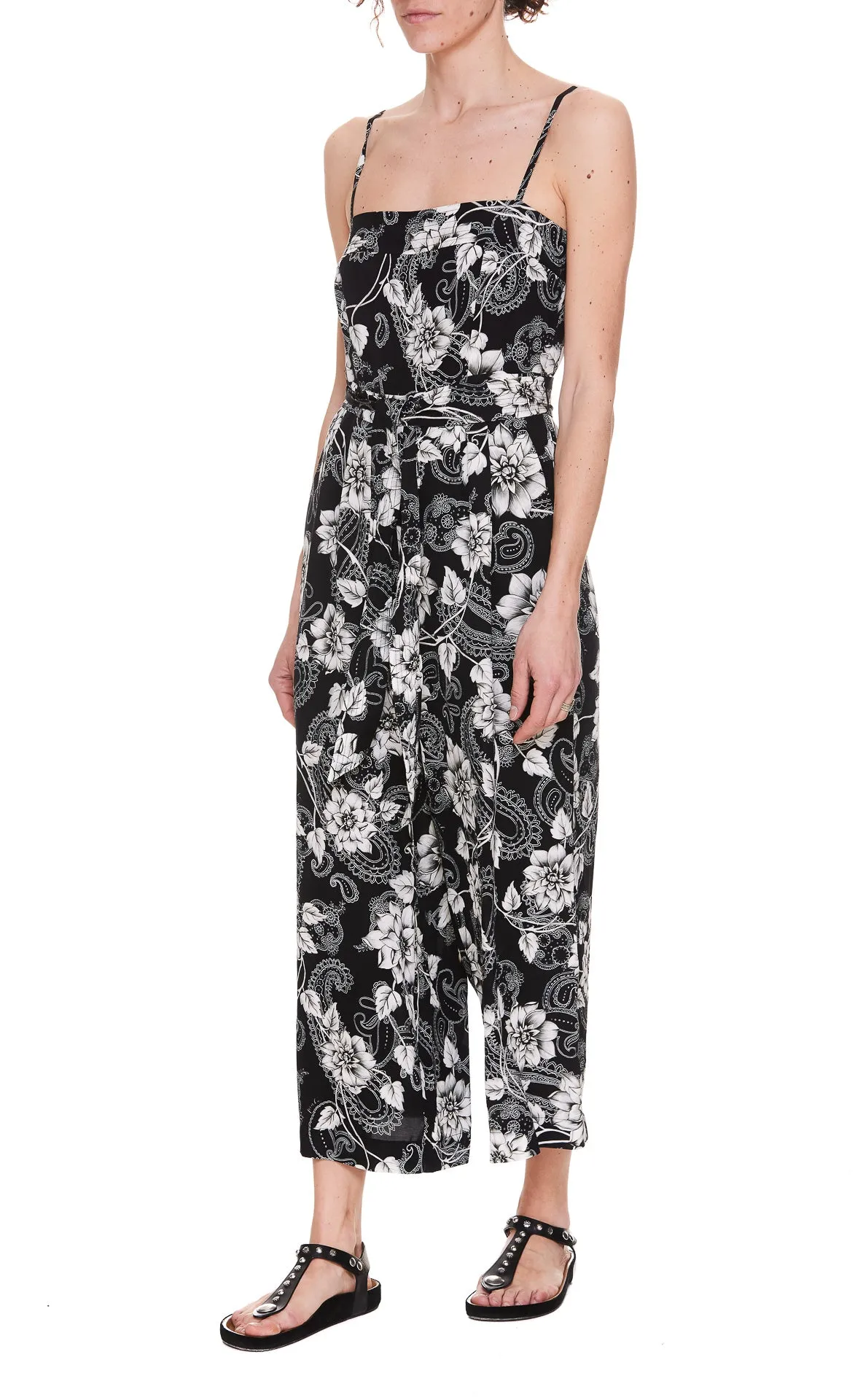 Pinko Floral Printed Sleeveless Jumpsuit