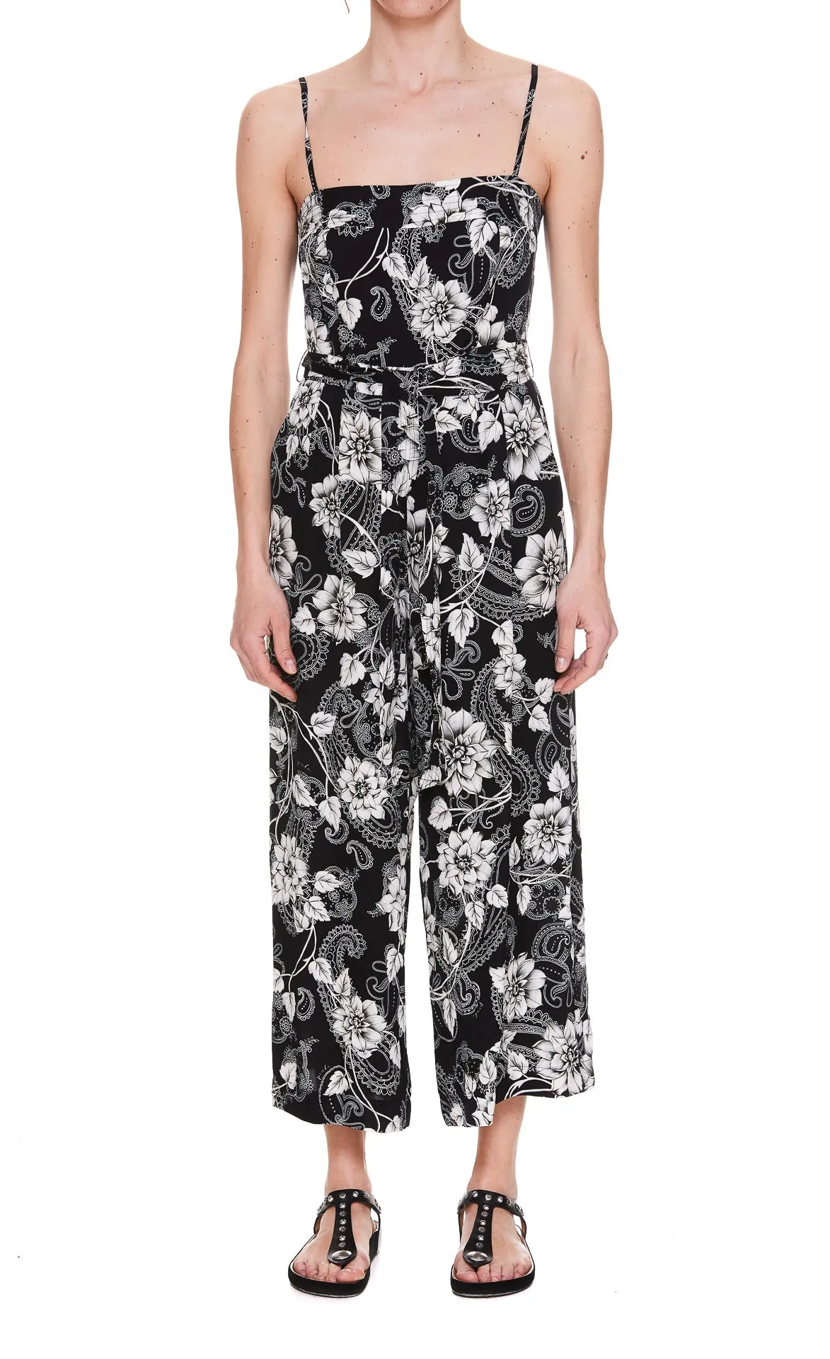 Pinko Floral Printed Sleeveless Jumpsuit