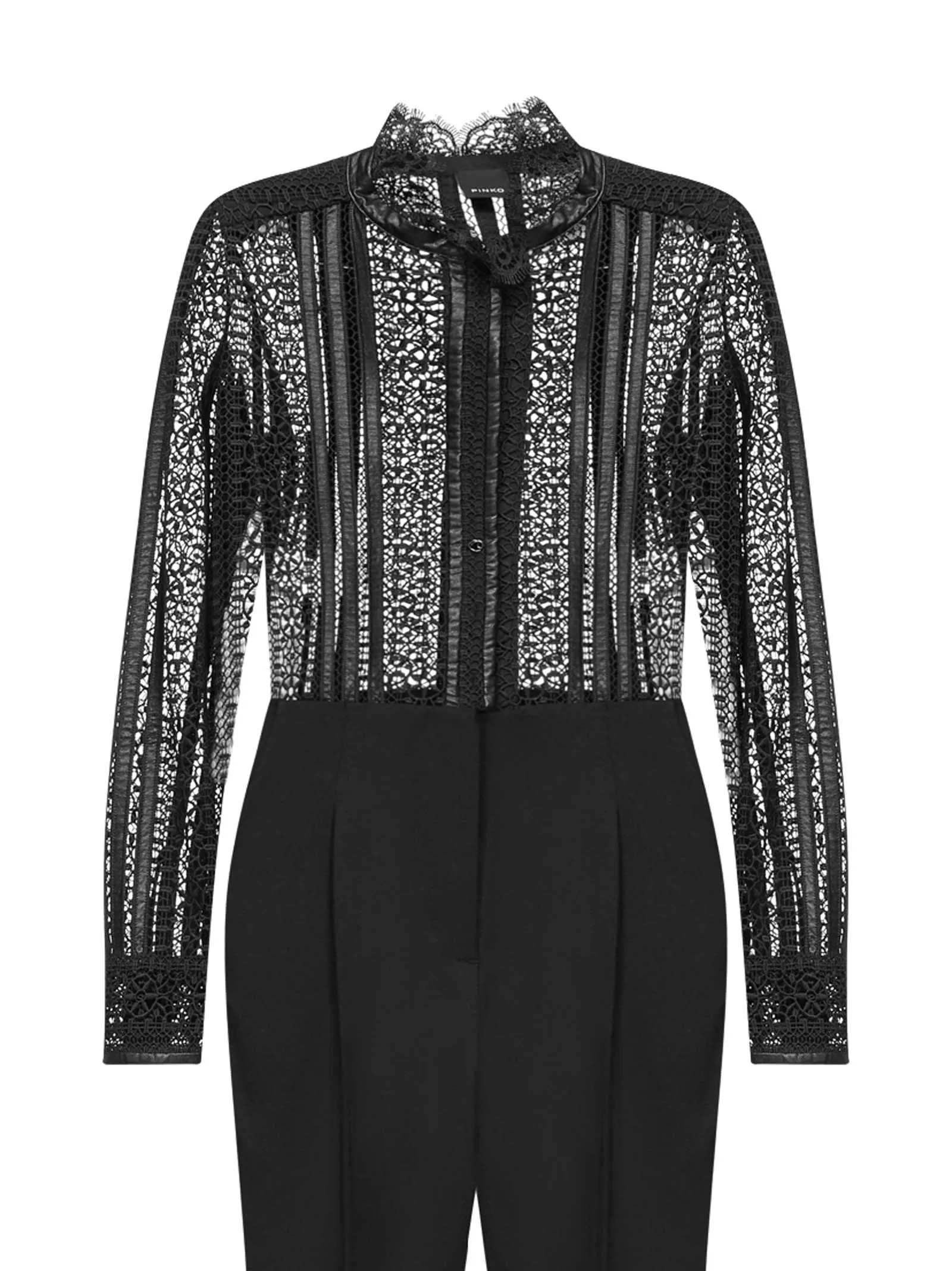 Pinko Lace Detailed Tailored Jumpsuit
