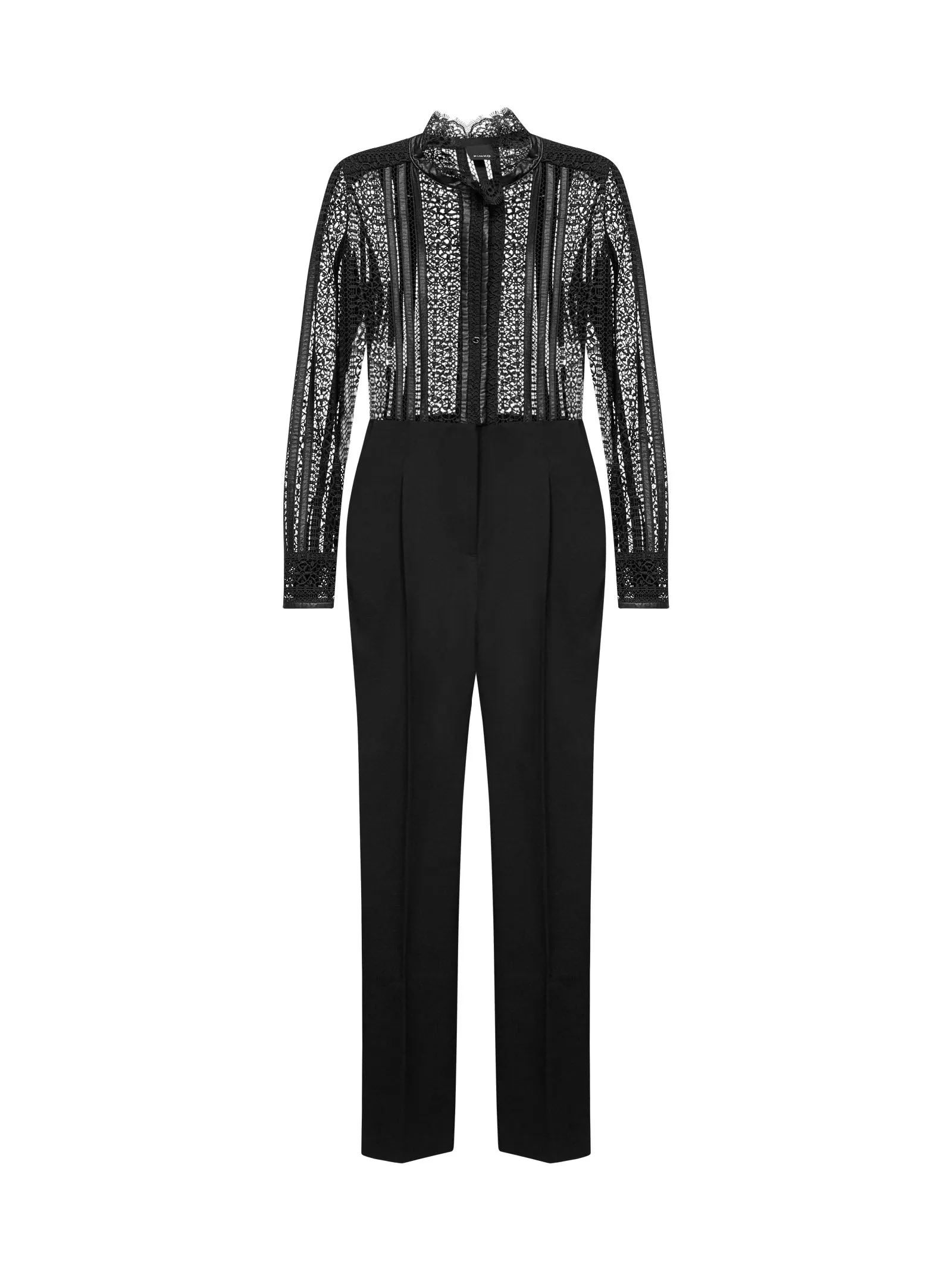 Pinko Lace Detailed Tailored Jumpsuit