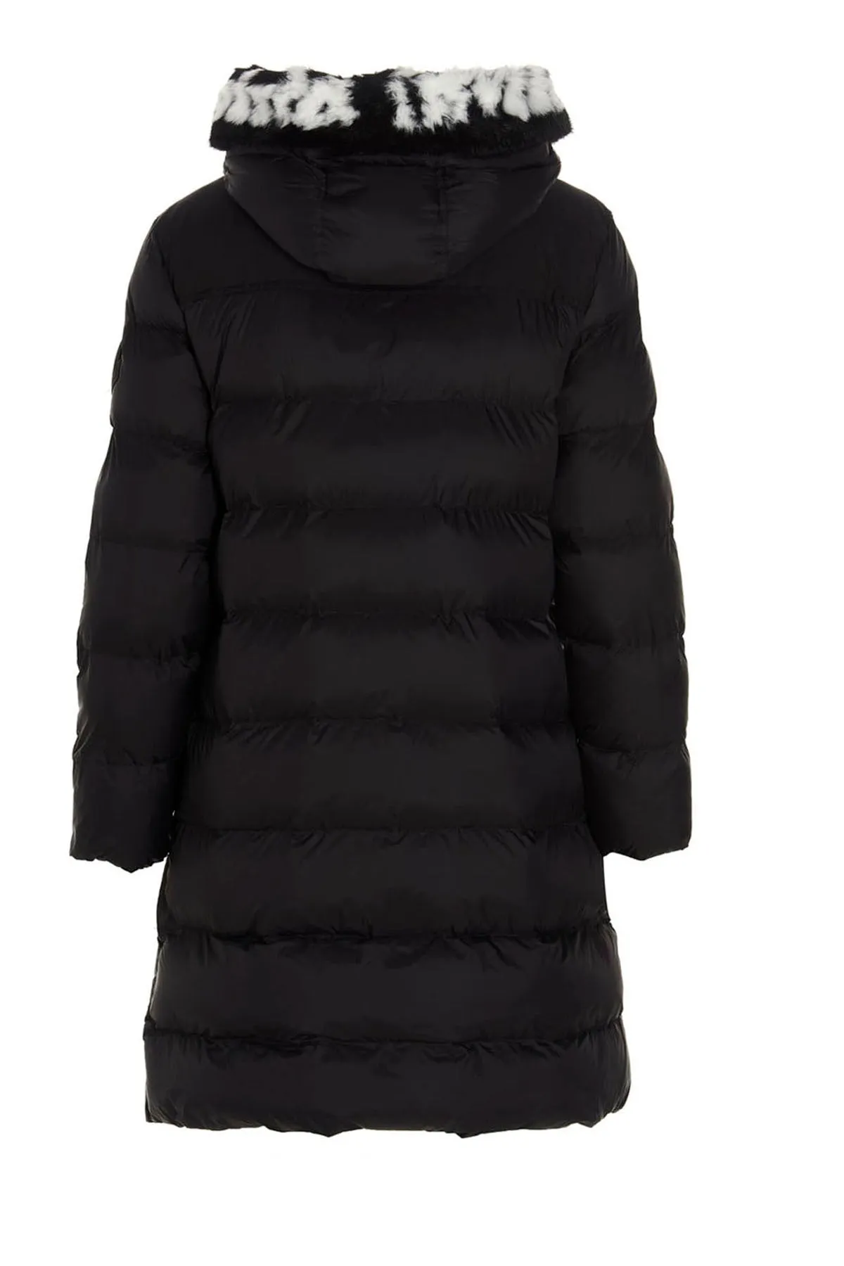Pinko Logo Band Hooded Coat