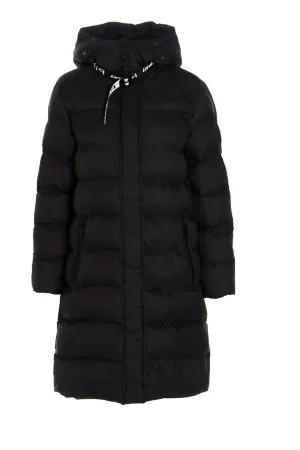Pinko Logo Band Hooded Coat
