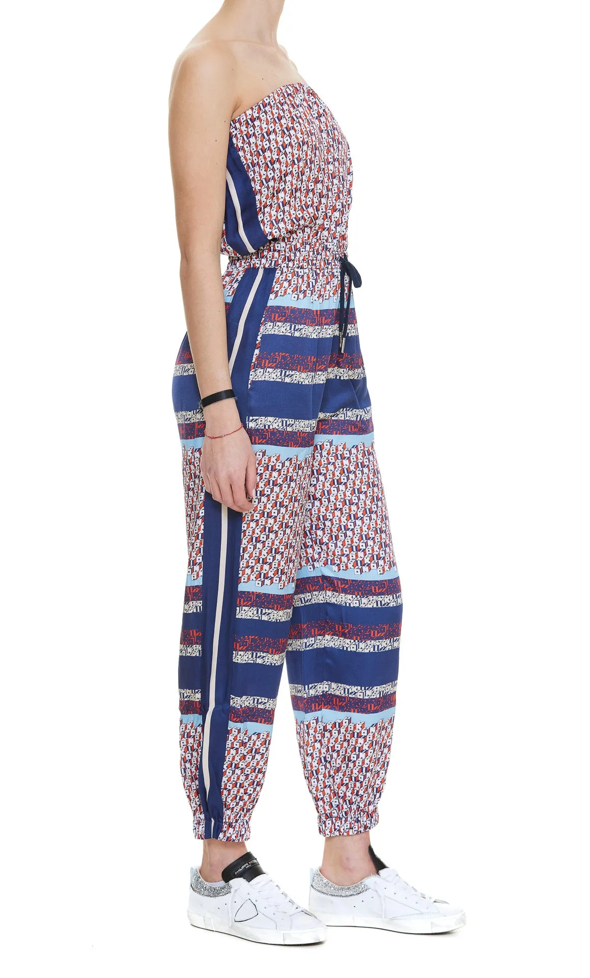Pinko Printed Tie-Waist Jumpsuit