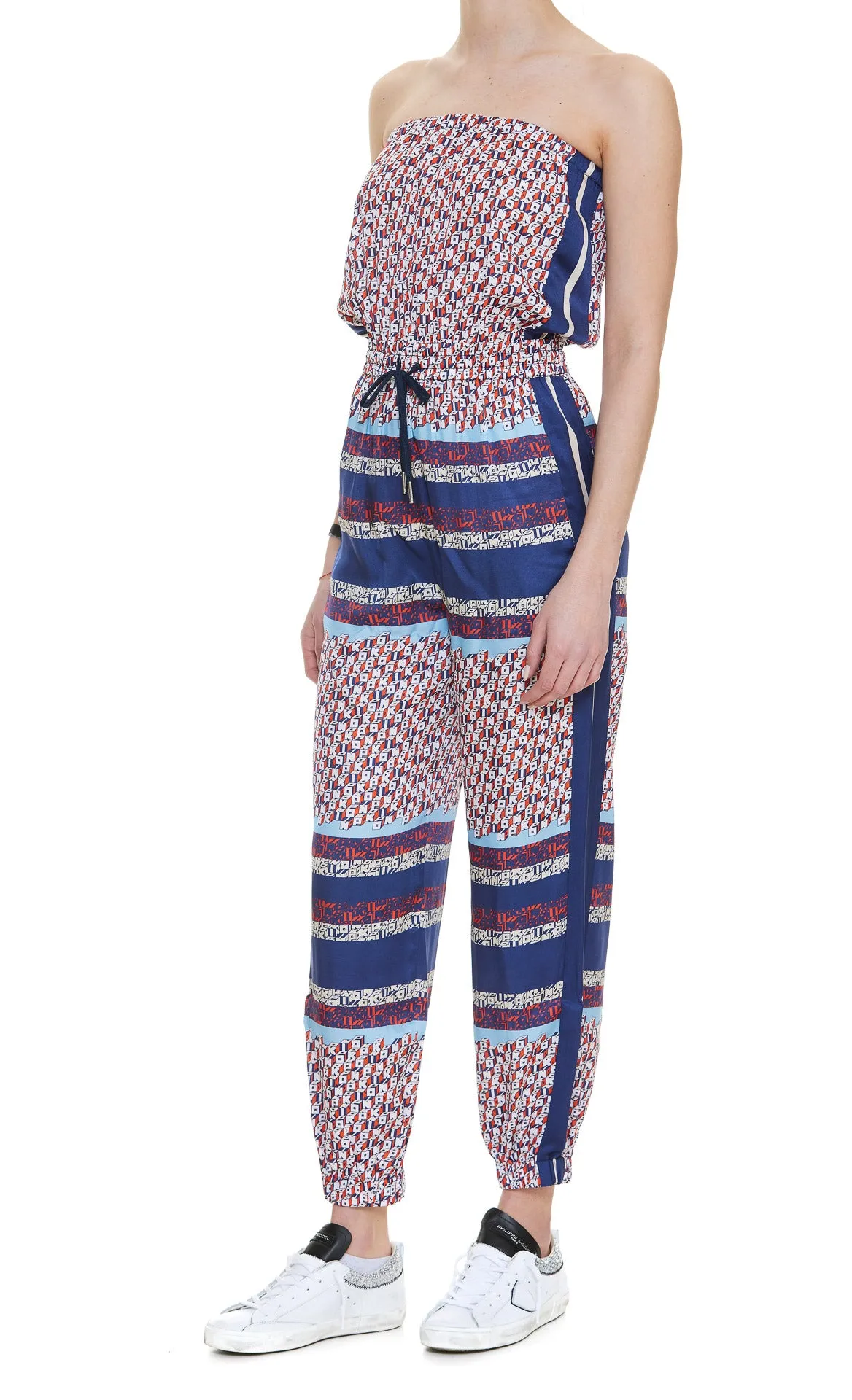 Pinko Printed Tie-Waist Jumpsuit