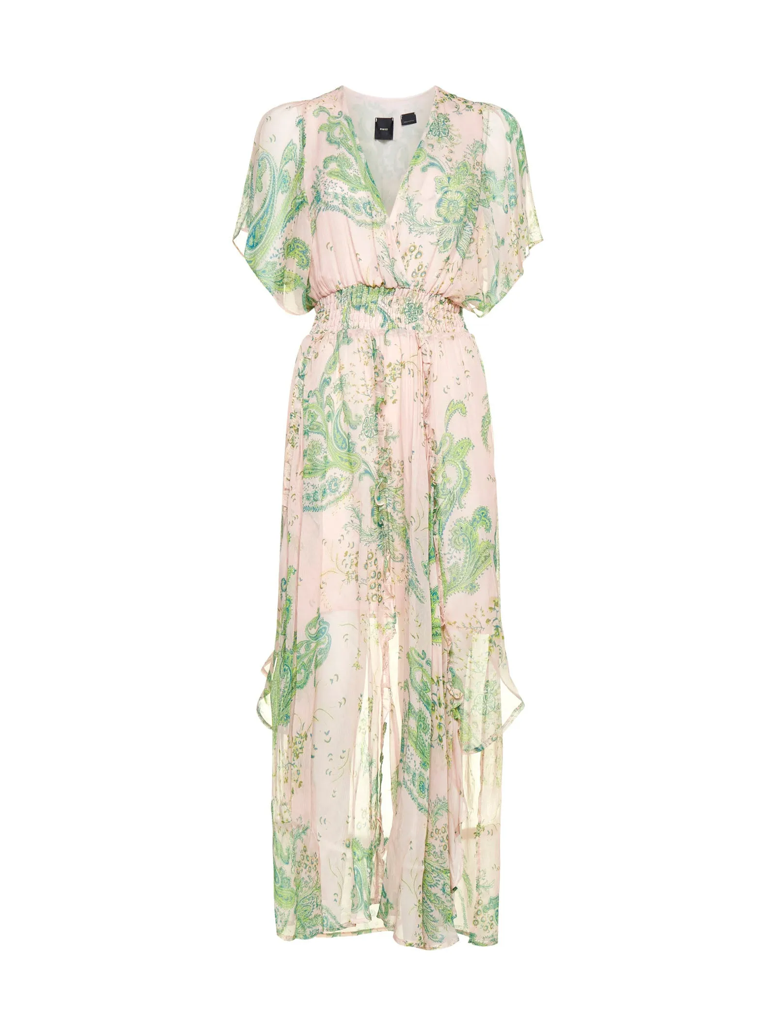 Pinko Ruched Waist Maxi Dress
