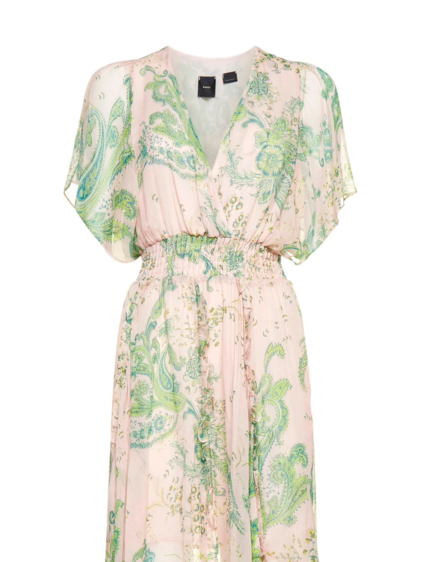 Pinko Ruched Waist Maxi Dress