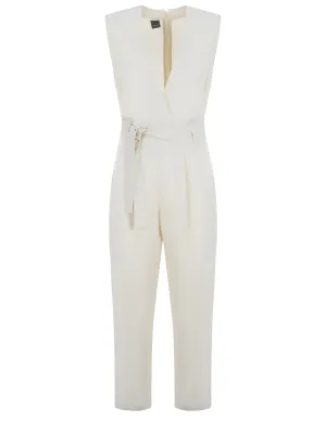 Pinko Sartorial Sleeveless Belted Jumpsuit