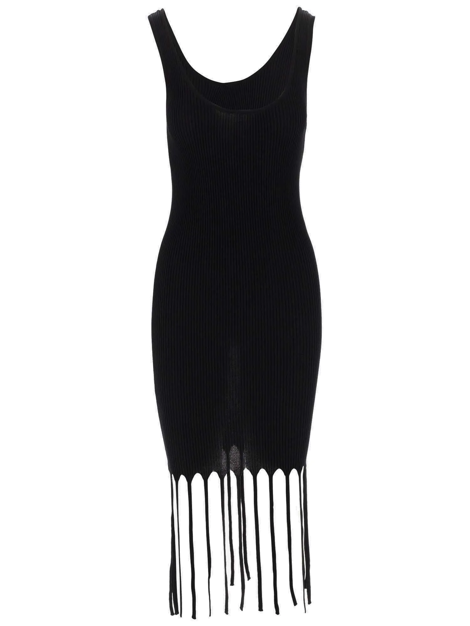 Pinko Sleeveless Fringed Mini Dress