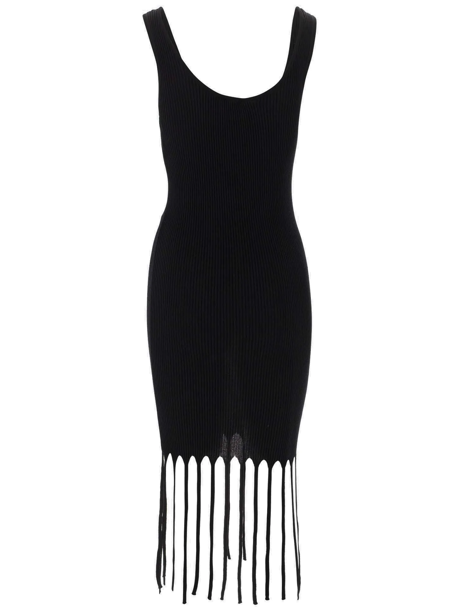 Pinko Sleeveless Fringed Mini Dress
