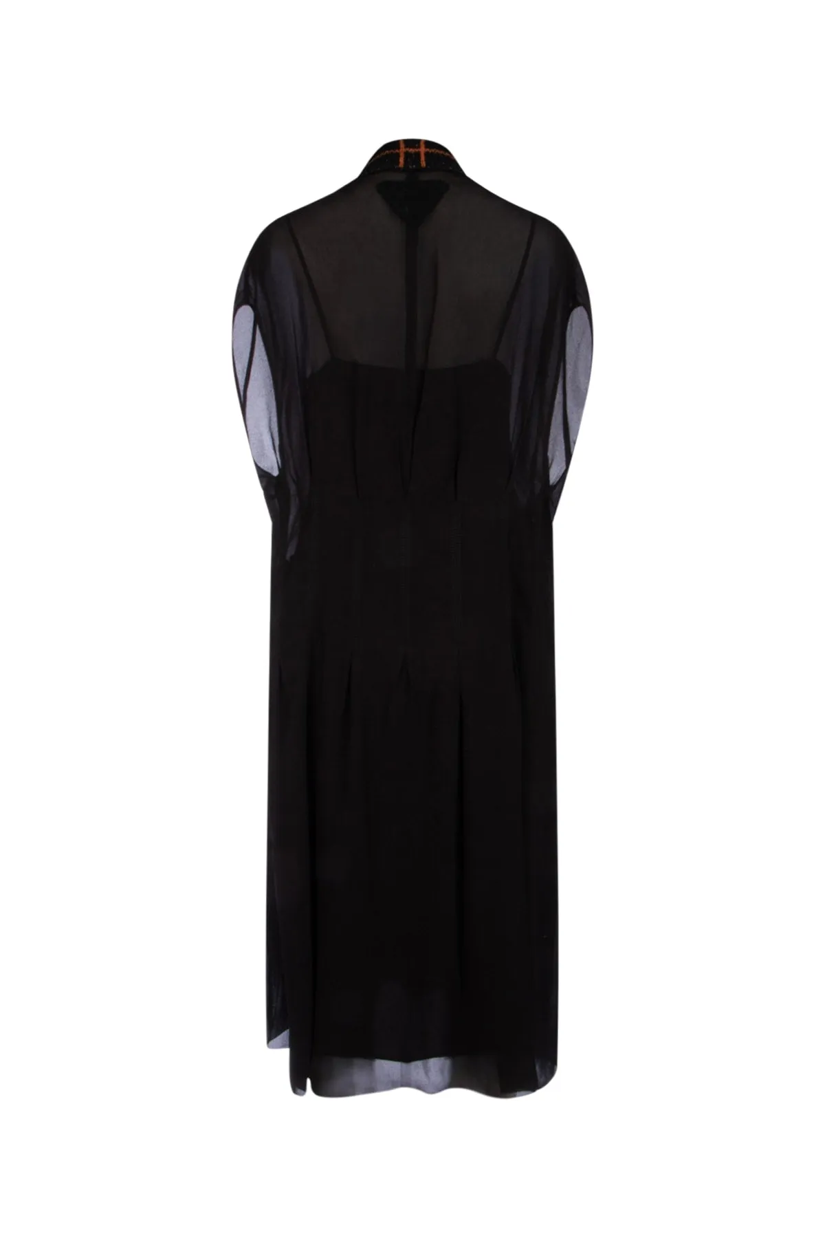 Prada Jacquard V-Neck Dress