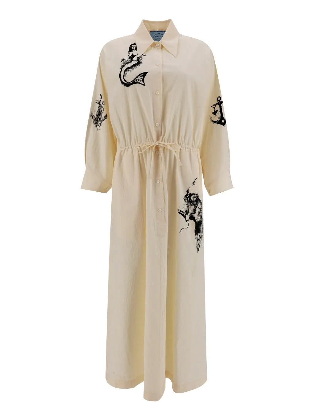 Prada Printed Flared Dress
