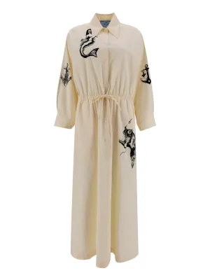 Prada Printed Flared Dress