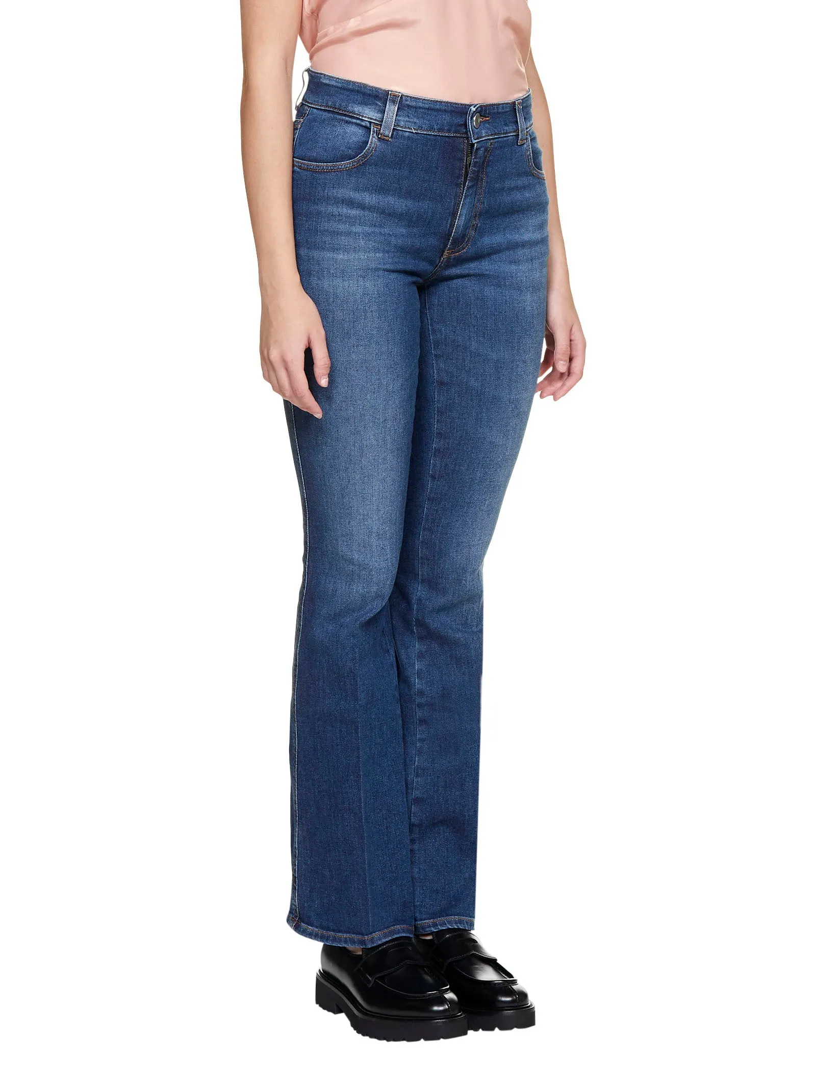 Pt05 Mid-Rise Flared Jeans