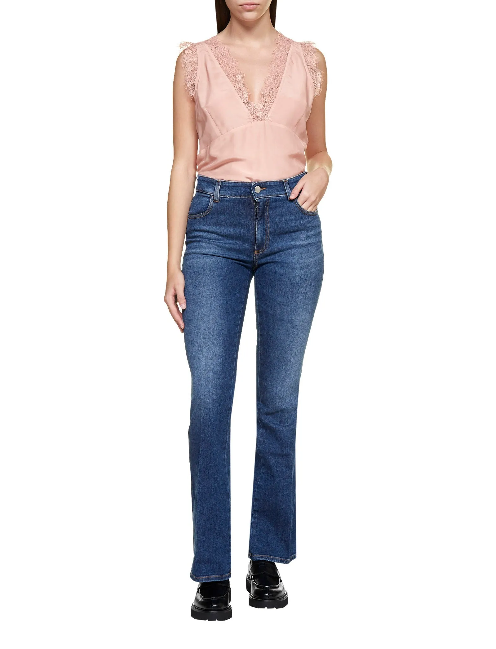 Pt05 Mid-Rise Flared Jeans