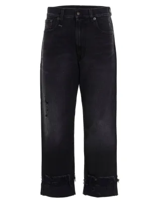 R13 Cropped Boyfriend Jeans