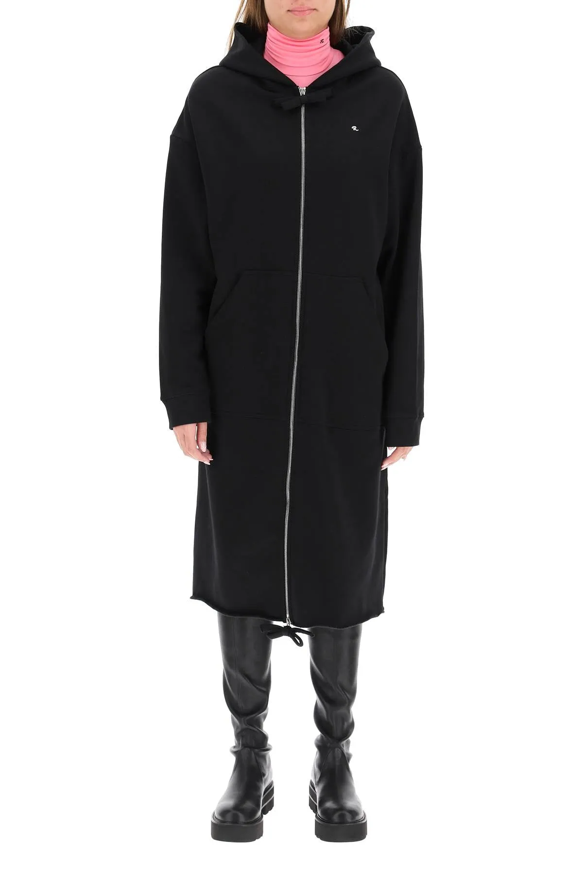 Raf Simons Drawstring Hooded Midi Coat
