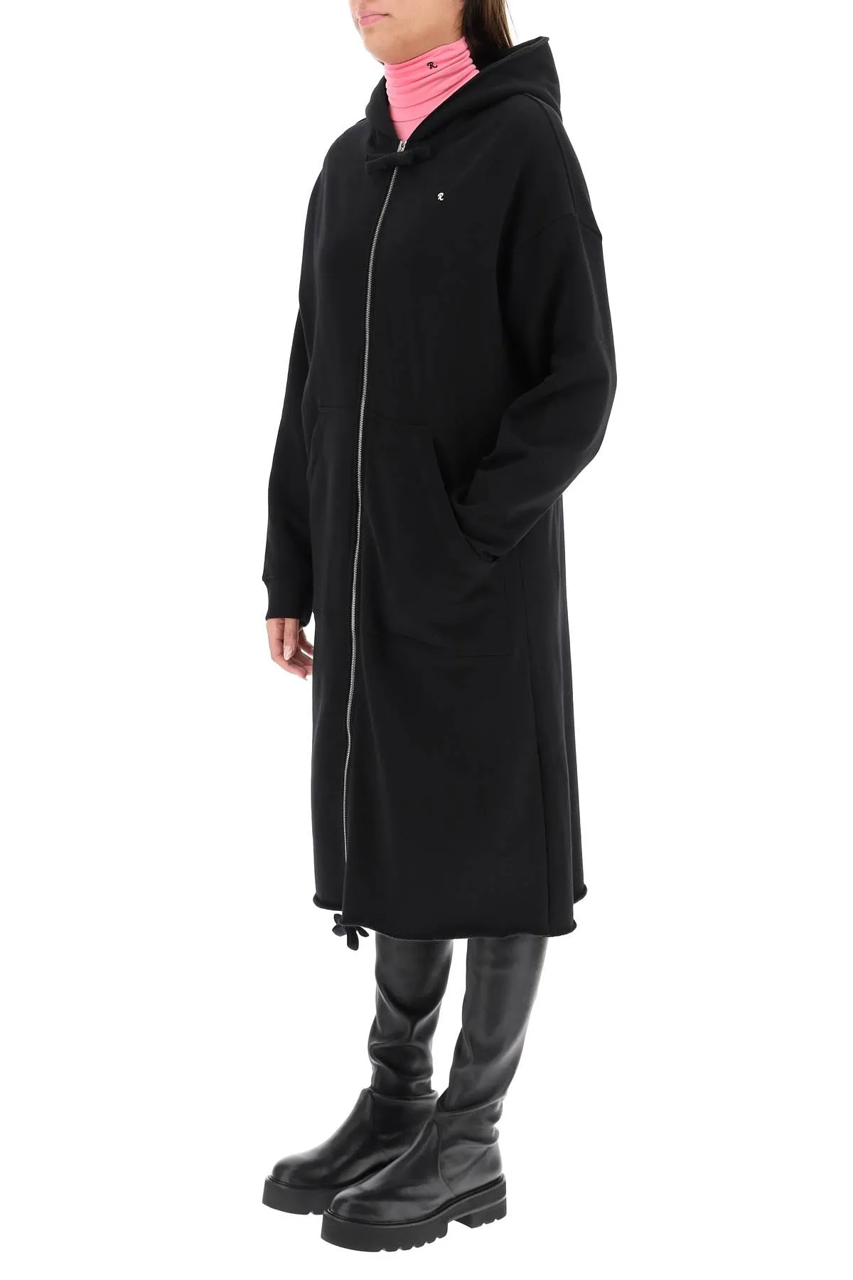 Raf Simons Drawstring Hooded Midi Coat