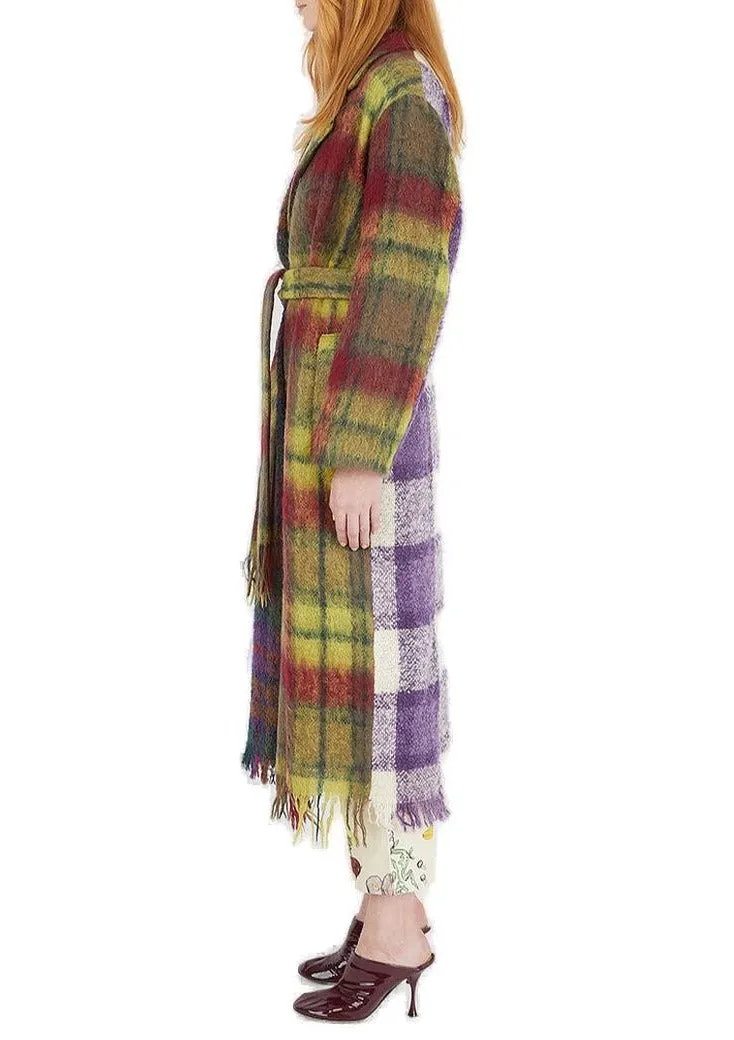 Rave Review Lola Fuzzy Patchwork Coat