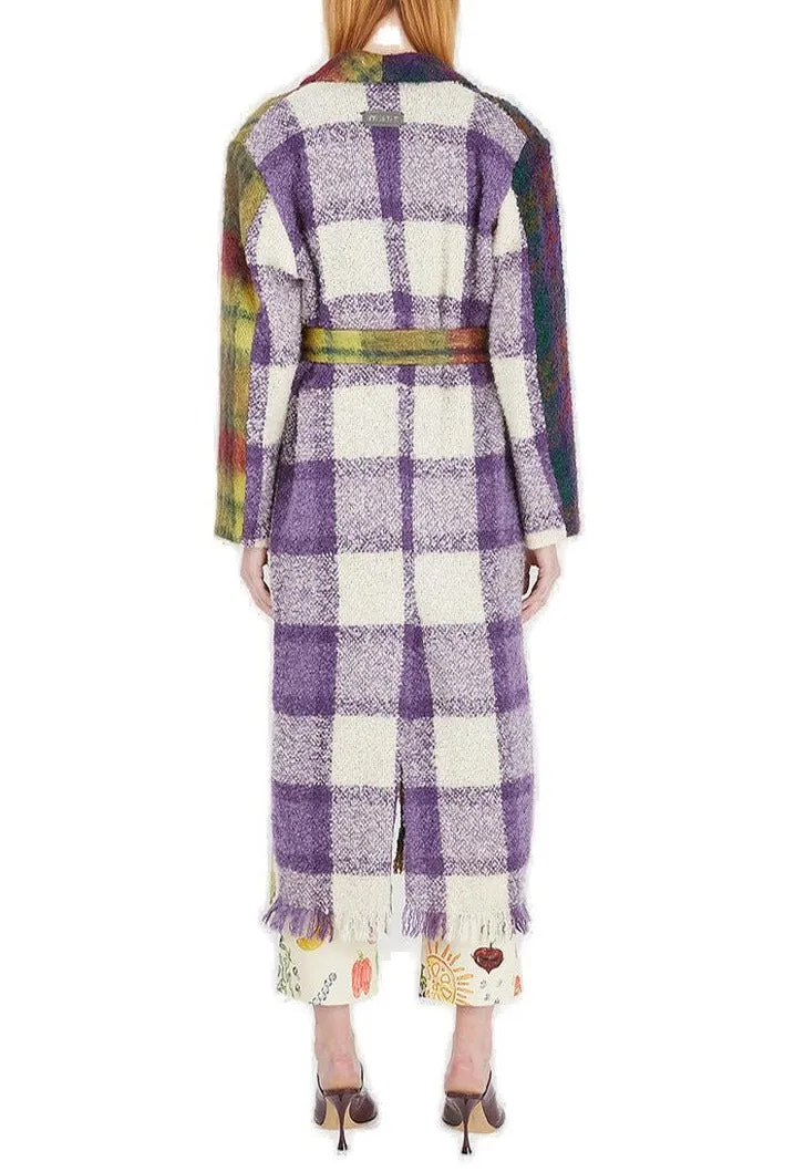 Rave Review Lola Fuzzy Patchwork Coat
