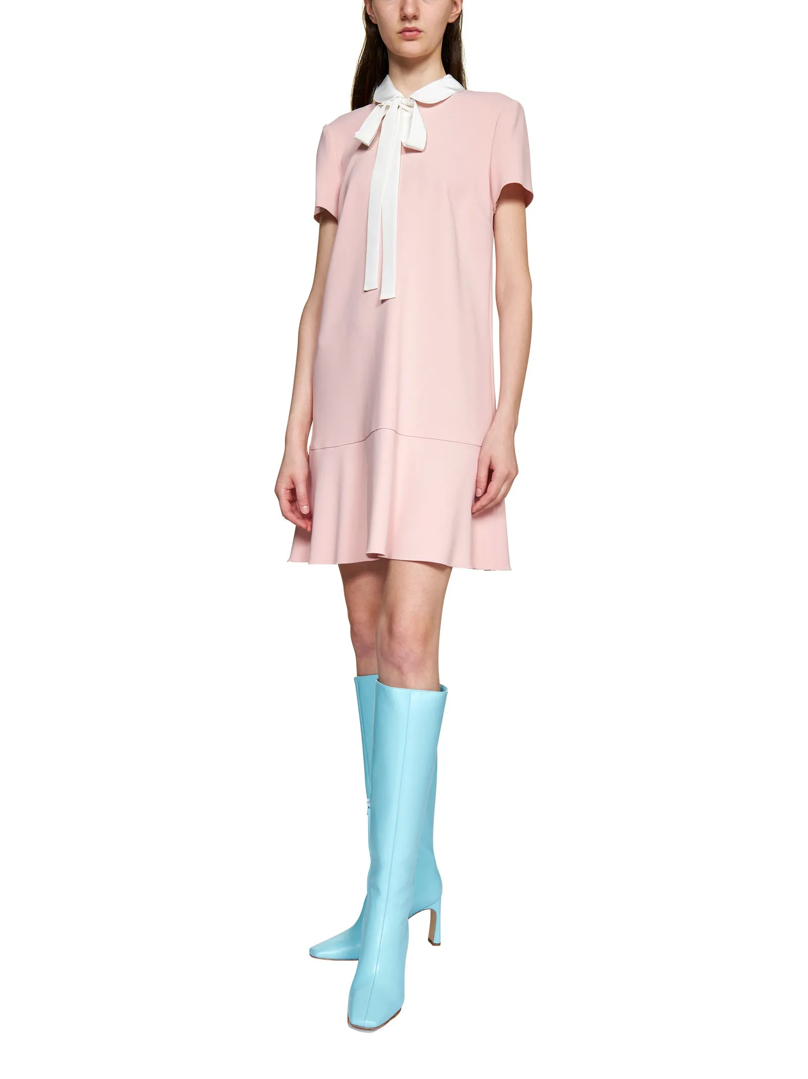 REDValentino Bow Detailed Mini Dress