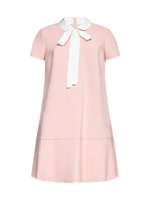 REDValentino Bow Detailed Mini Dress