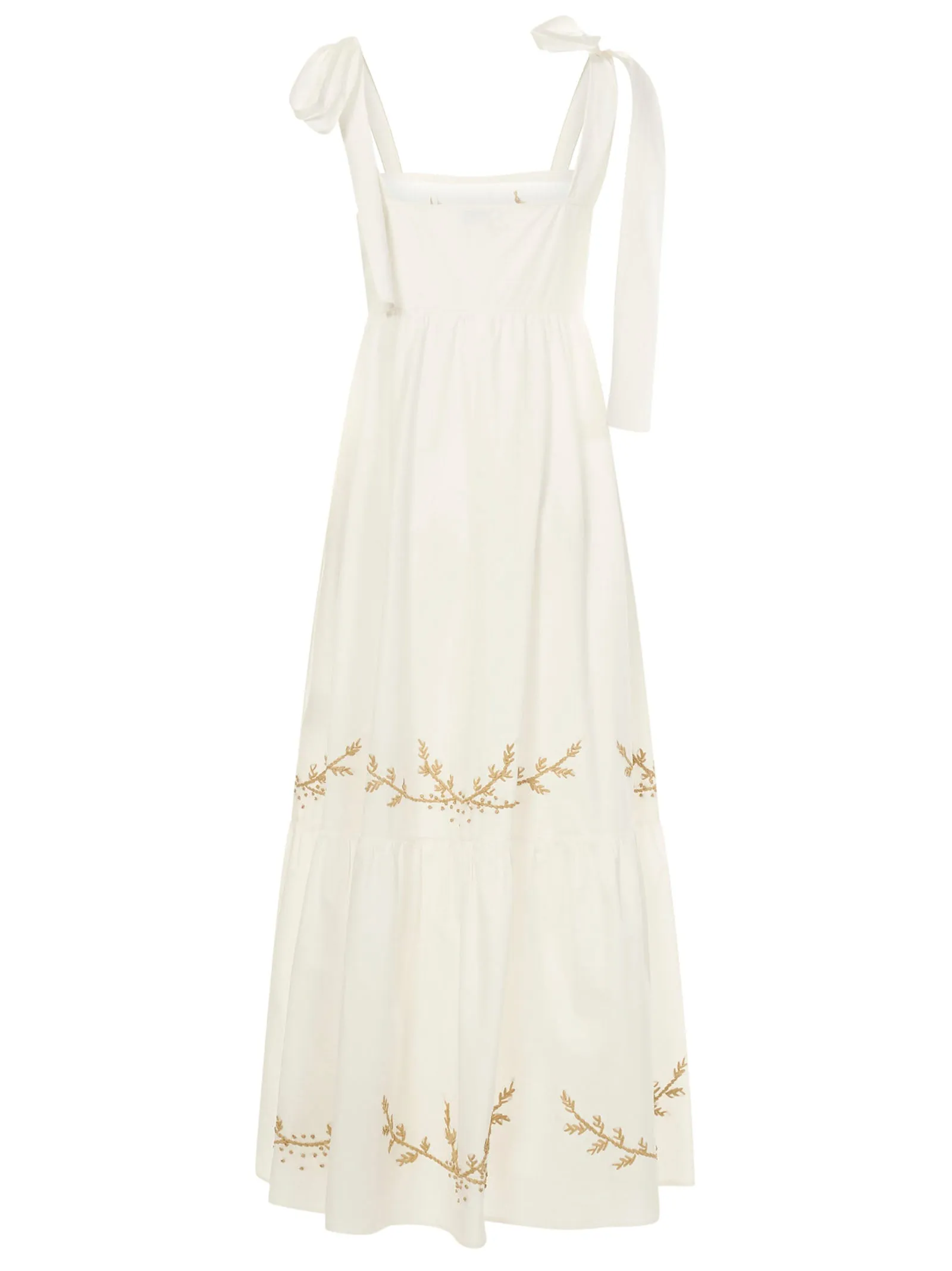 REDValentino Embroidered Detail Midi Dress