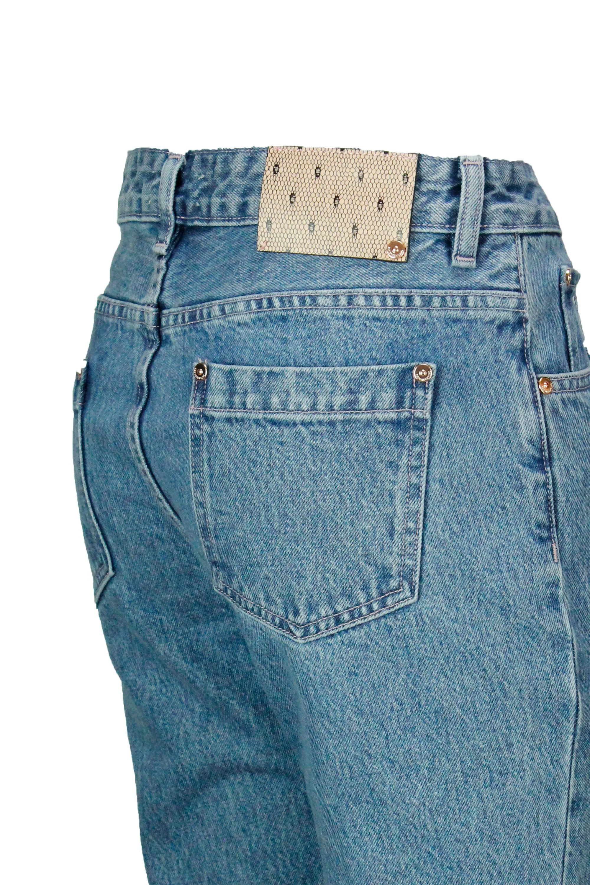 REDValentino Fringed Hem Flared Jeans