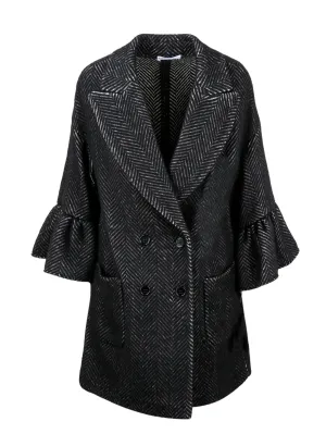 REDValentino Pagoda Sleeve Double-Breasted Coat
