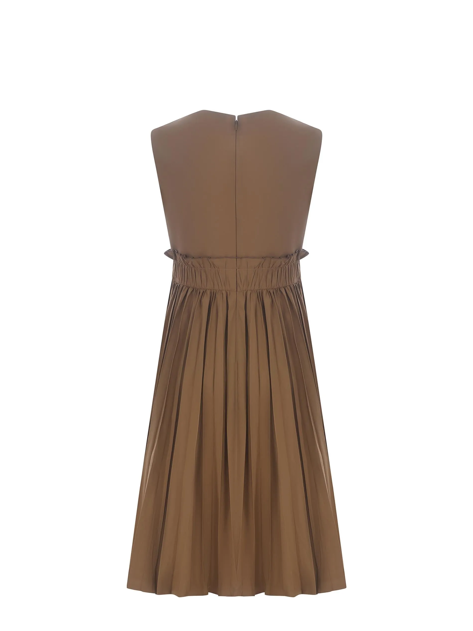 REDValentino Sleeveless Pleated Midi Dress