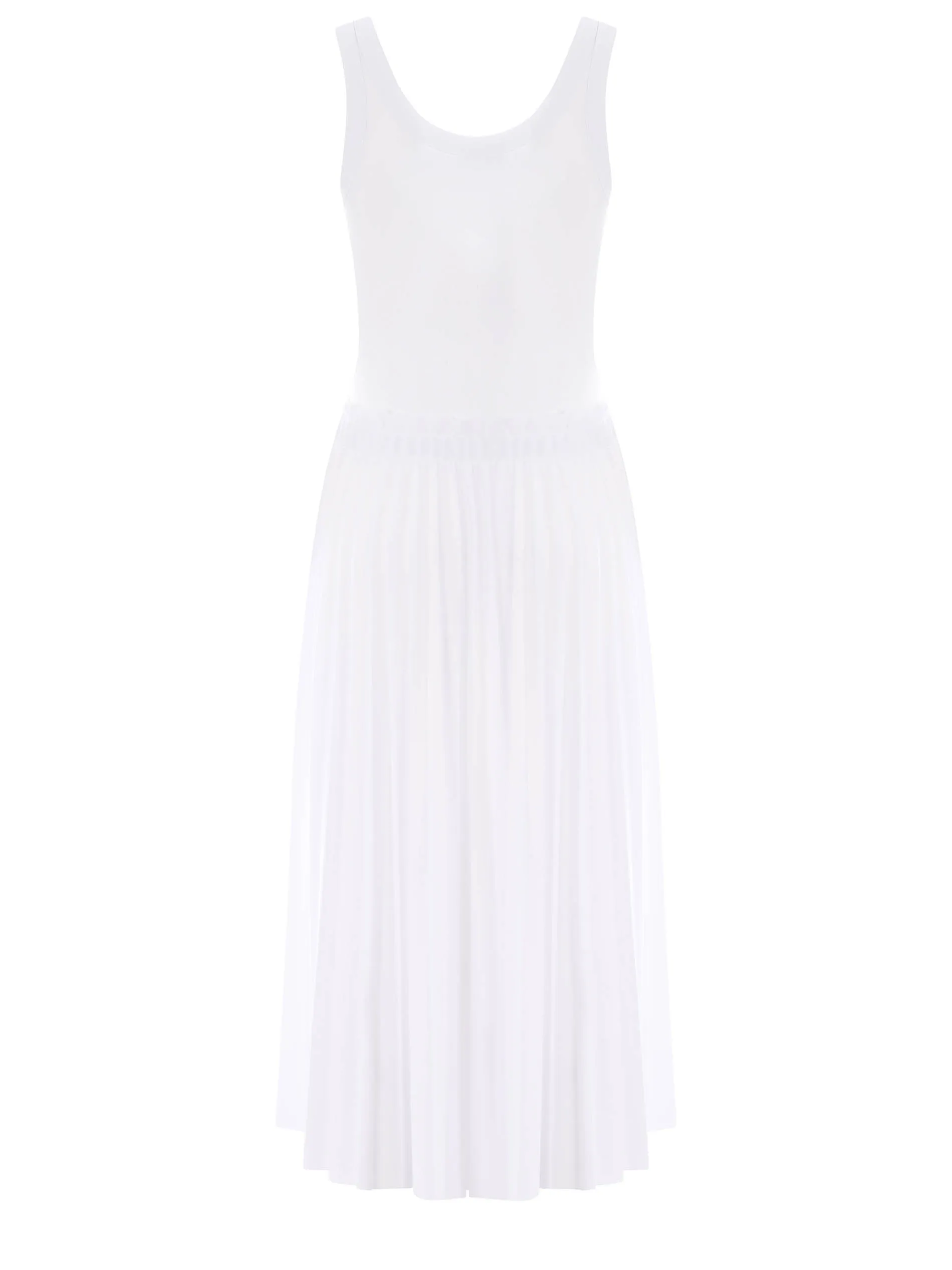 REDValentino Sleeveless Pleated Midi Dress