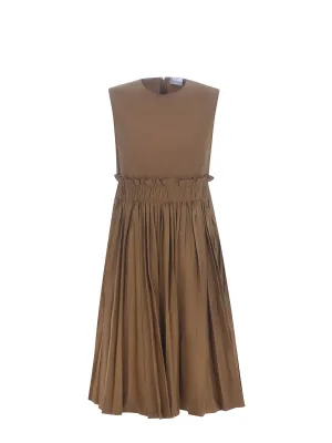 REDValentino Sleeveless Pleated Midi Dress