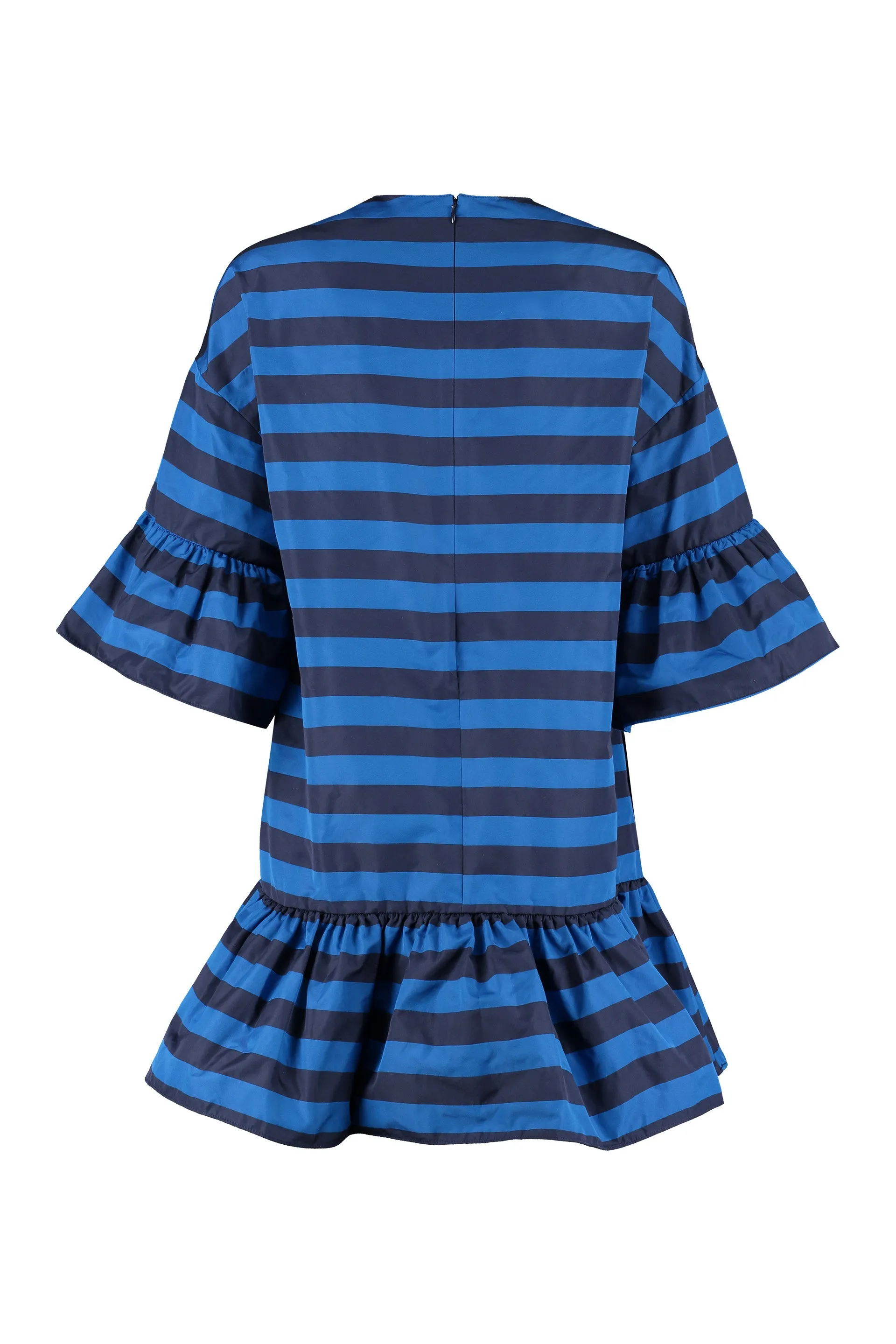 REDValentino Striped Flared Mini Dress