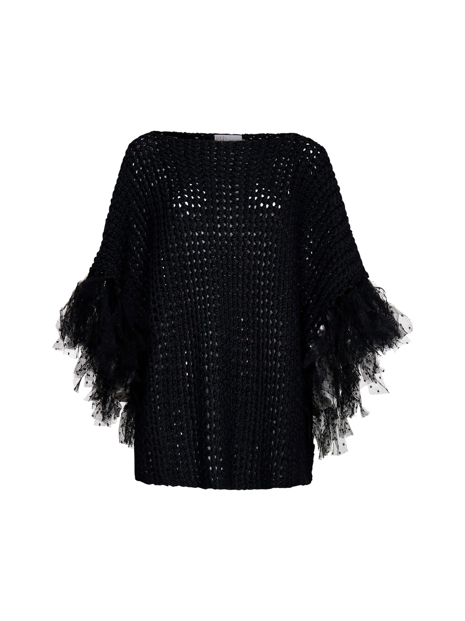 REDValentino Tulle Detailed Knit Dress